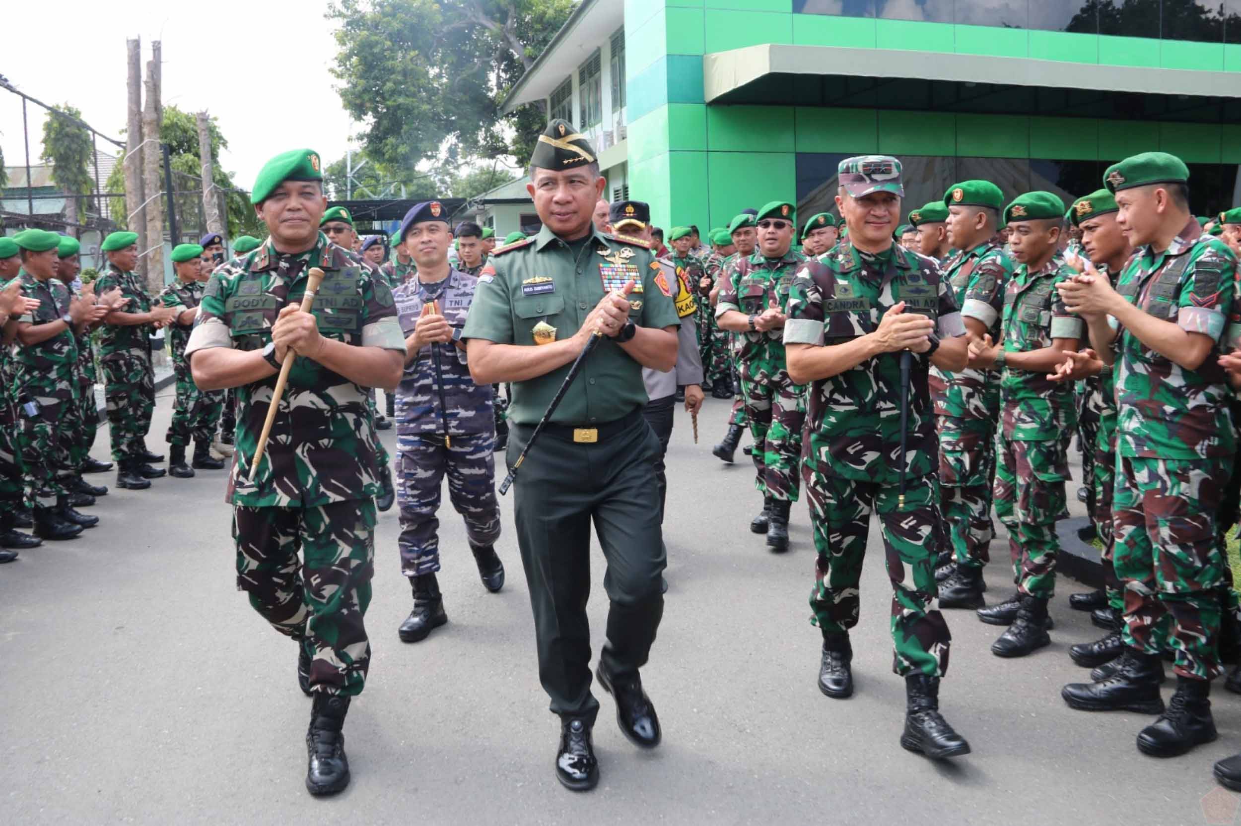 Panglima TNI Kunjungi Korem 132/Tdl Palu Sulawesi Tengah